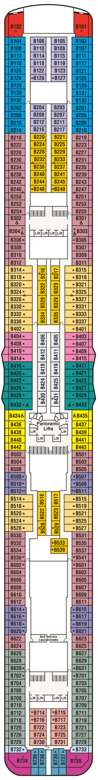 Deckplan Deck 11 Baja – Sky Princess