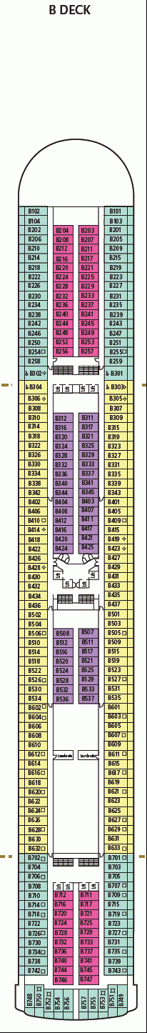 Deckplan B Deck – Azura
