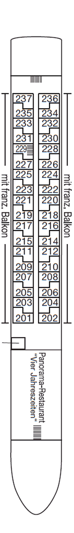 Deckplan Saturndeck – Asara