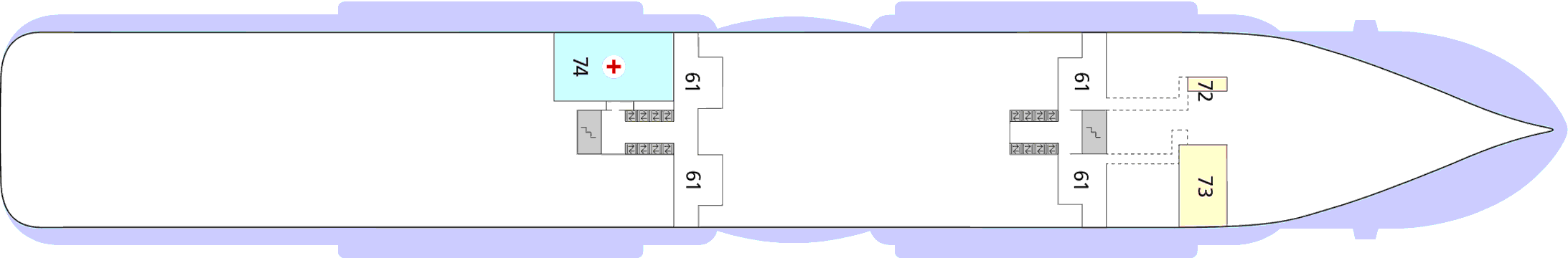 Deckplan Deck 3 – AIDAnova