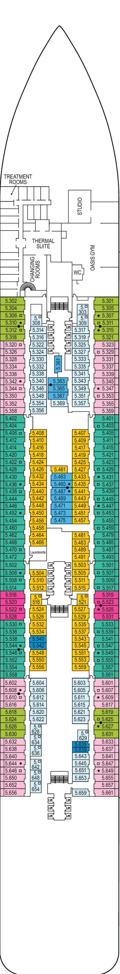 Deckplan Deck 5 – Iona