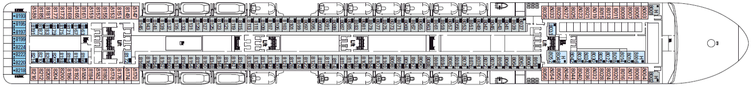 Deckplan Tasso – MSC Poesia
