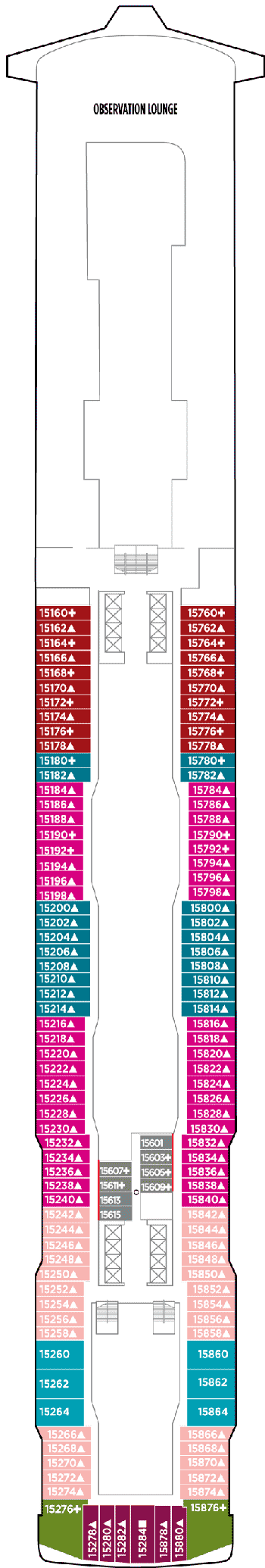 Deckplan Deck 15 – Norwegian Bliss