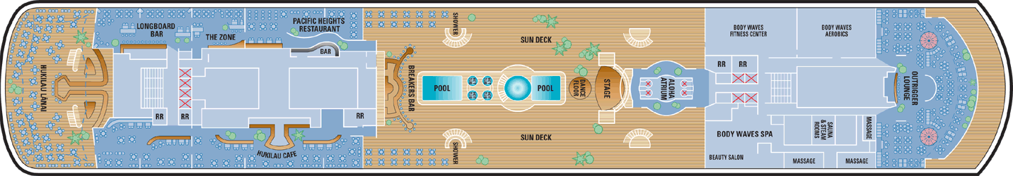 Deckplan Pool Deck – Norwegian Sky
