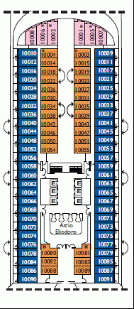 Deckplan Deck 10 Hortensia – Costa Diadema
