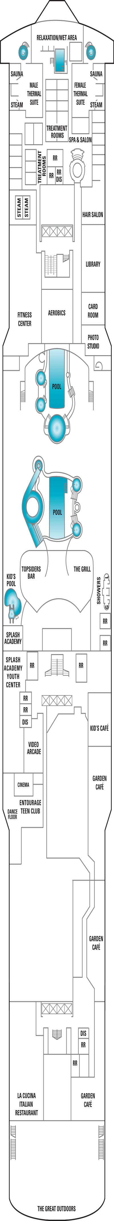 Deckplan Deck 12 – Norwegian Jade