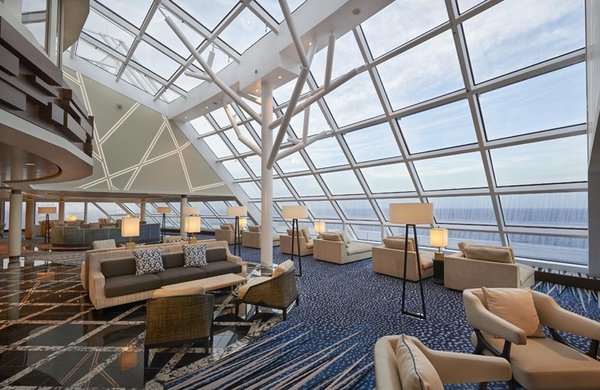 Als Teil des The Haven sorgt die Observation Lounge für einen sagenhaften Ausblick