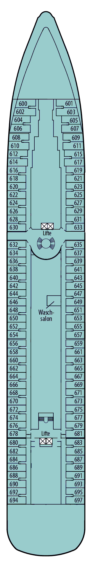 Deckplan Deck 6 - Orion-Deck – Amera