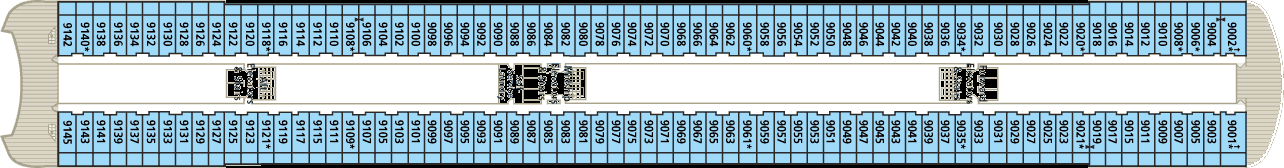 Deckplan Seabreeze Deck – Crystal Serenity