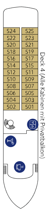 Deckplan Deck 4 – Omar El Khayam