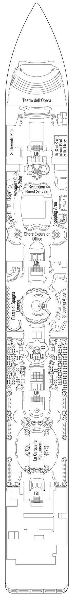 Deckplan Deck 5 - Aida – MSC Opera
