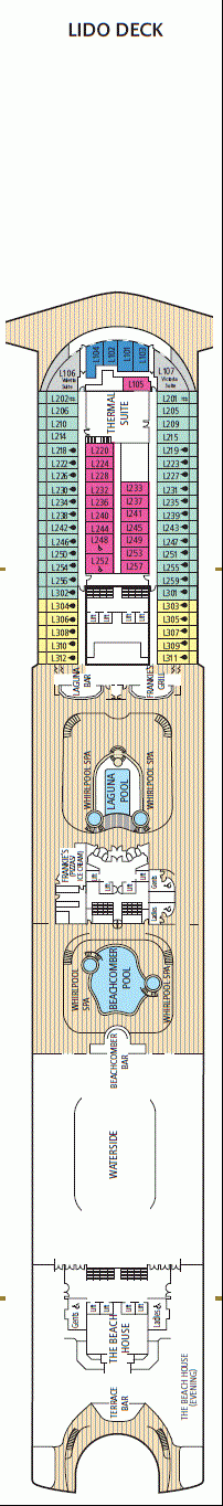 Deckplan Lido Deck – Ventura