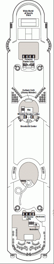 Deckplan Deck 10 – Disney Wonder