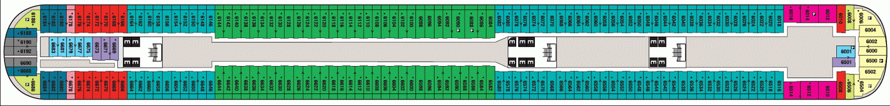 Deckplan Deck 6 – Disney Dream
