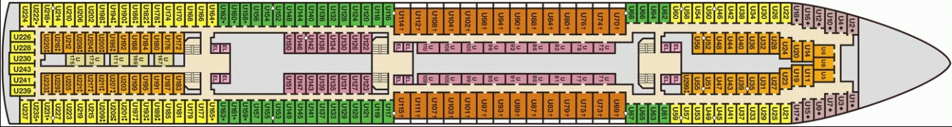 Deckplan Upper Deck – Carnival Paradise