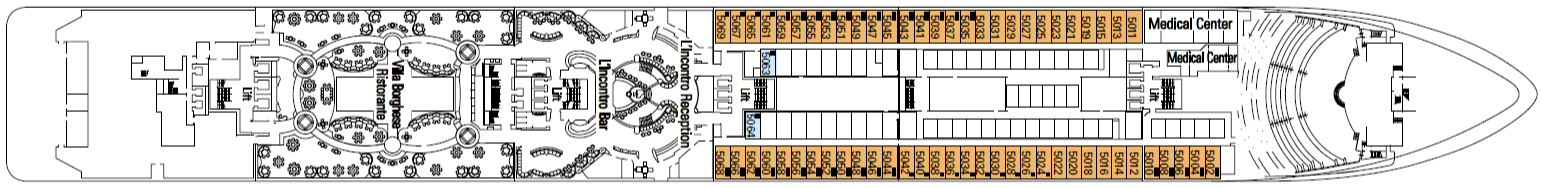 Deckplan Pianoforte – MSC Orchestra