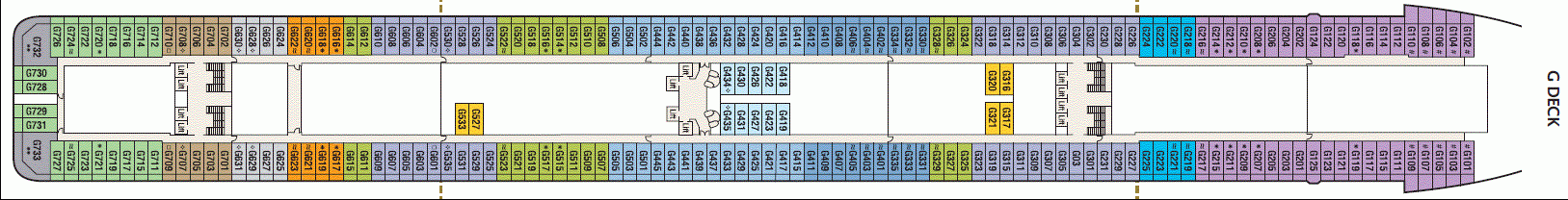 Deckplan G Deck – Britannia