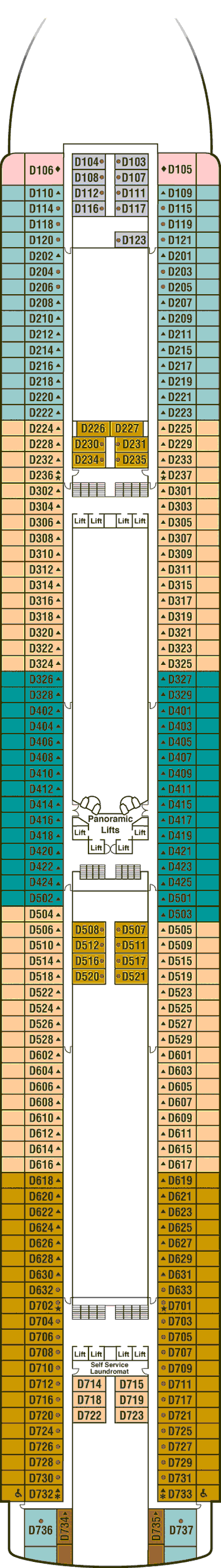 Deckplan Deck 9 Dolphin – Grand Princess