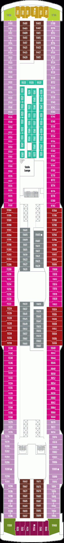 Deckplan Deck 11 – Norwegian Breakaway