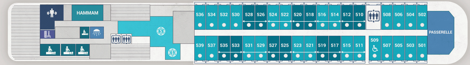 Deckplan Deck 5 – Le Lyrial