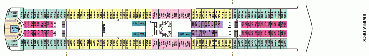 Deckplan Riviera Deck – Azura