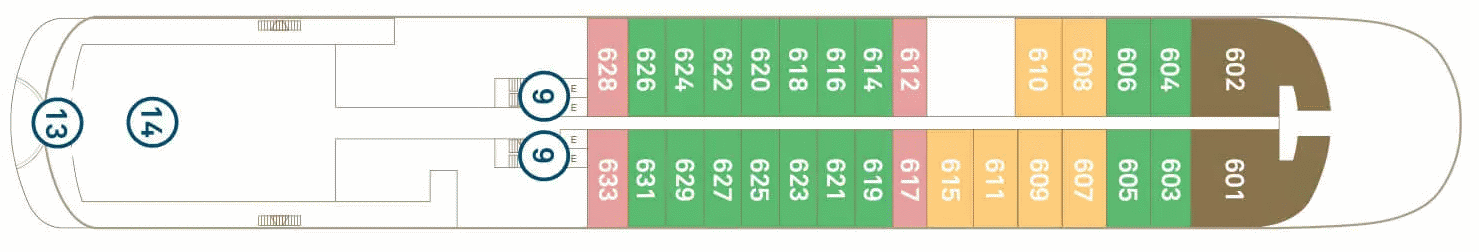 Deckplan Deck 6 – Scenic Eclipse