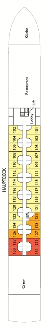 Deckplan Hauptdeck – Elegant Lady