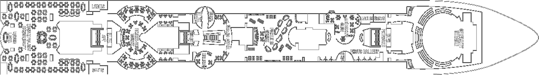 Deckplan Promenade Deck – Celebrity Summit