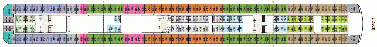 Deckplan E Deck – Britannia