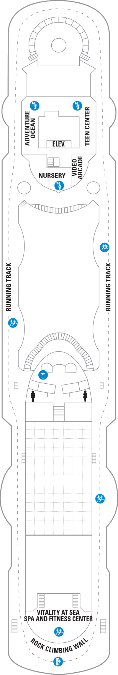 Deckplan Deck 10 – Vision of the Seas