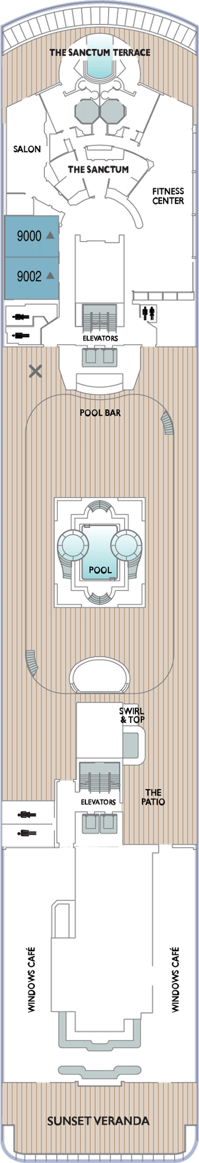 Deckplan Deck 9 – Azamara Pursuit