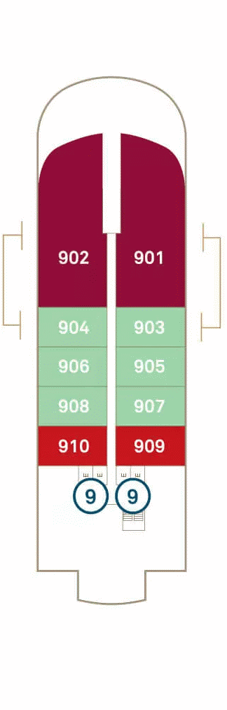 Deckplan Deck 9 – Scenic Eclipse
