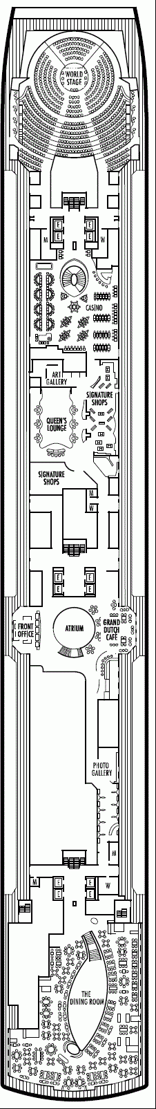 Deckplan Deck 3 Promenade Deck – Koningsdam