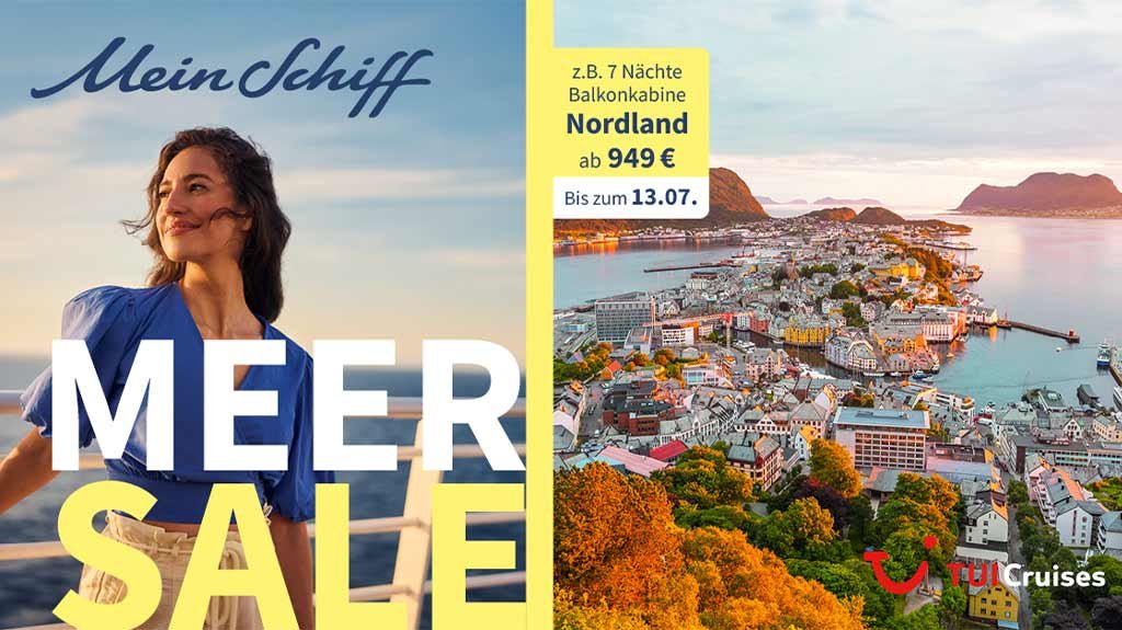 Mein Schiff Flow - Meer Sale 2026 ab/bis Kiel oder Hamburg