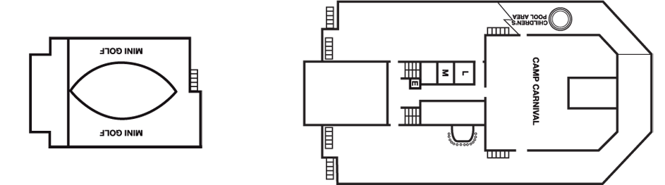Deckplan Sun Deck – Carnival Conquest