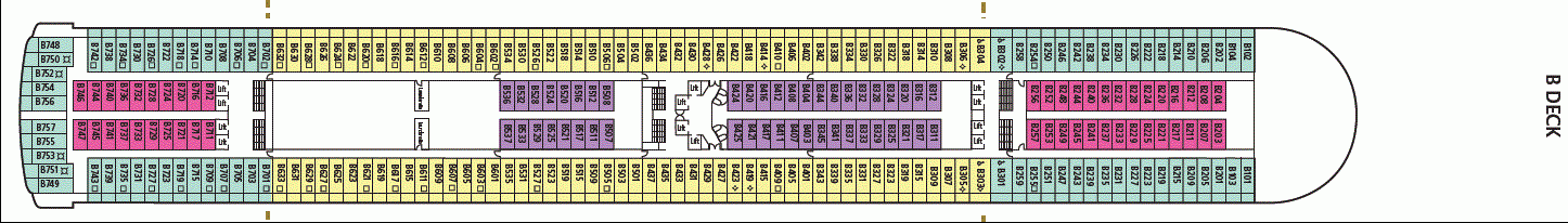 Deckplan B Deck – Azura