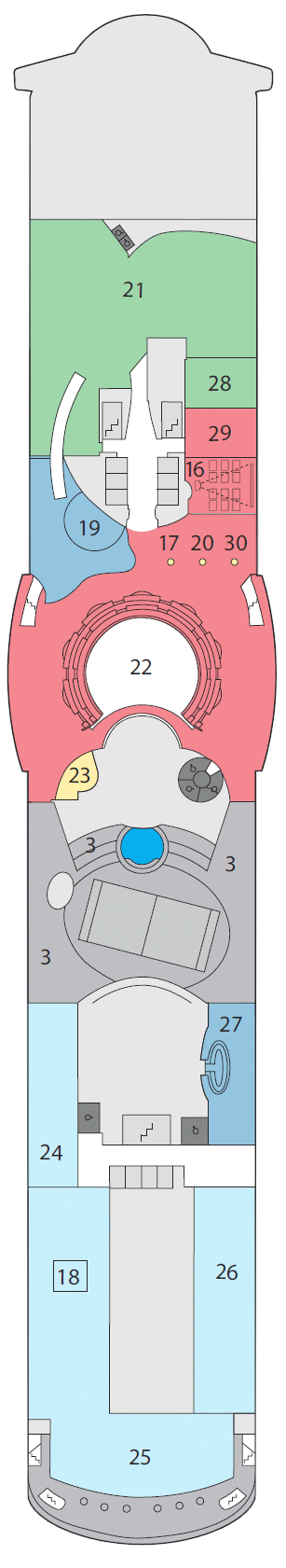 Deckplan Deck 11 – AIDAsol