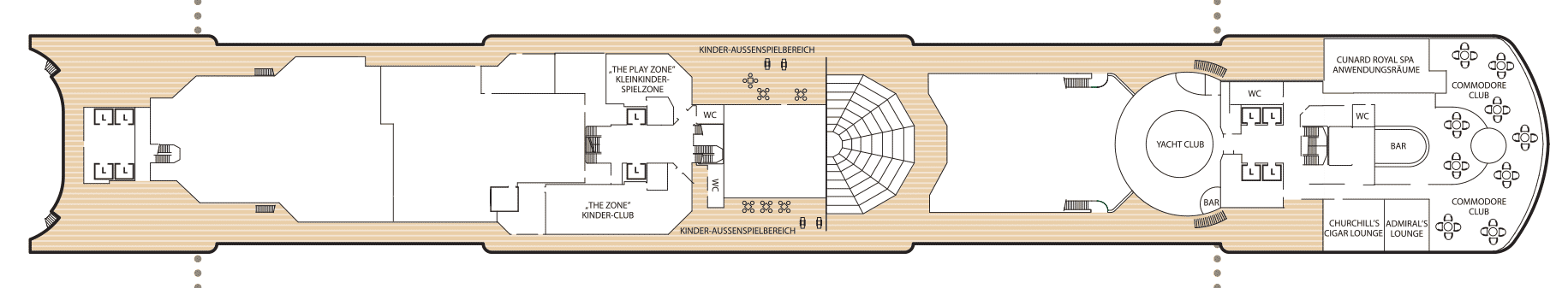 Deckplan Deck 10 – Queen Elizabeth