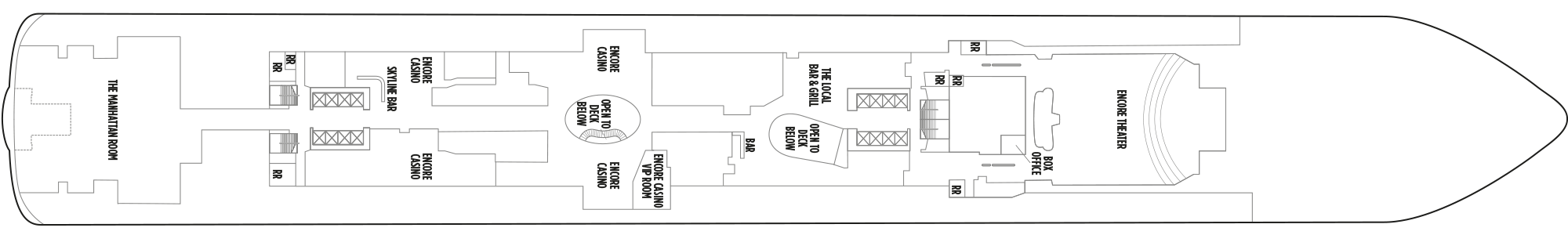 Deckplan Deck 7 – Norwegian Encore