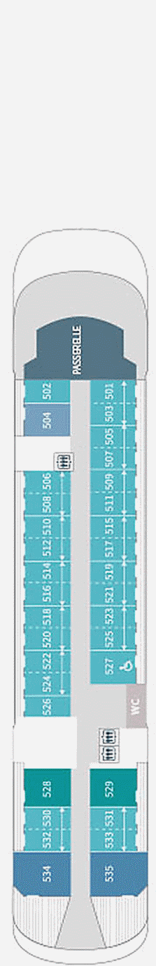 Deckplan Deck 5 – Jaques Cartier