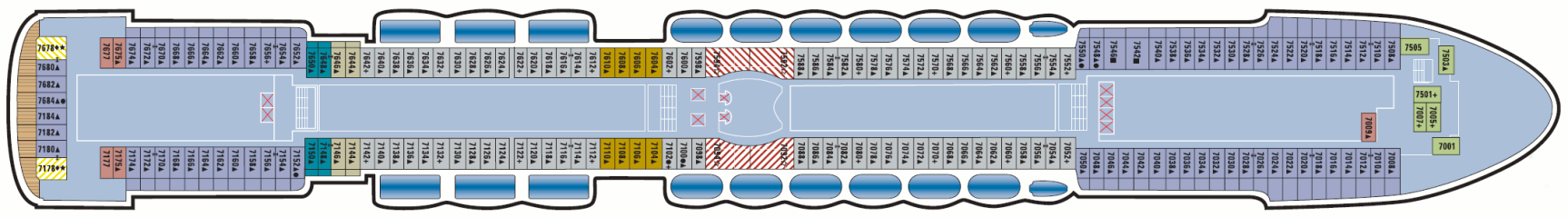 Deckplan Deck 07 – Pride of America