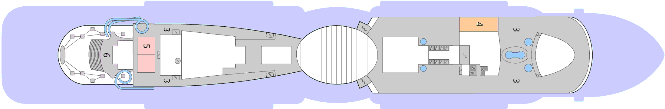 Deckplan Deck 18 – AIDAnova