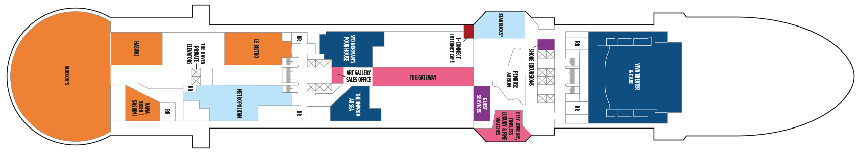 Deckplan Deck 7 – Norwegian Viva