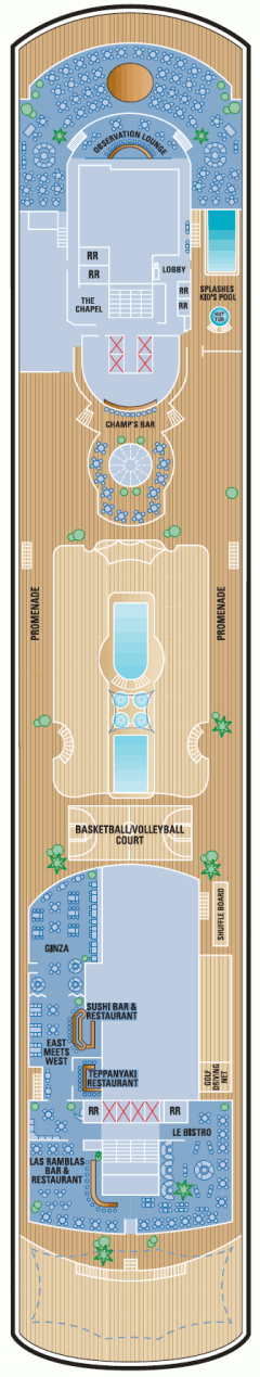 Deckplan Sports Deck – Norwegian Sun