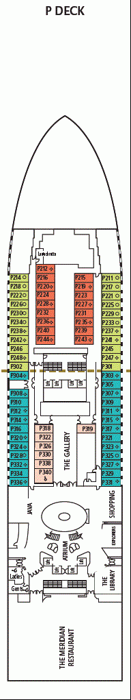 Deckplan P Deck – Azura