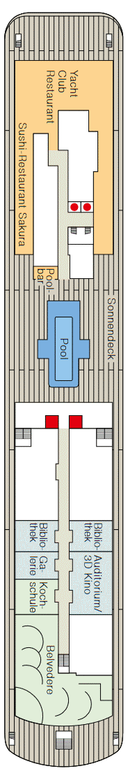 Deckplan Deck 9 – MS Europa 2