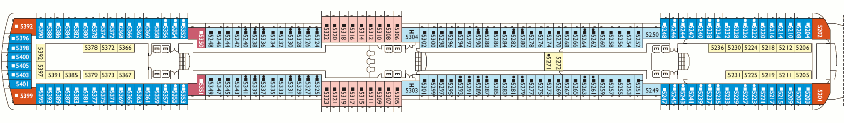 Deckplan Giglio Deck – Costa Deliziosa