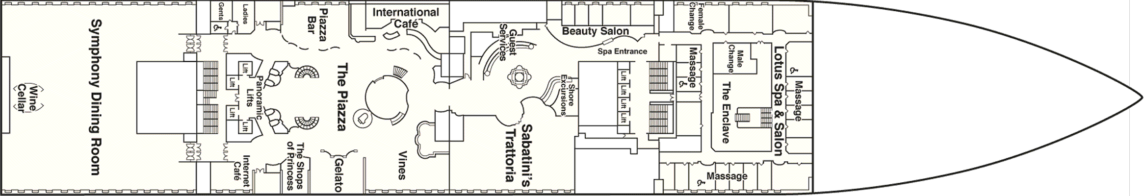 Deckplan Plaza 5 – Regal Princess