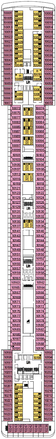 Deckplan Lira – MSC Orchestra