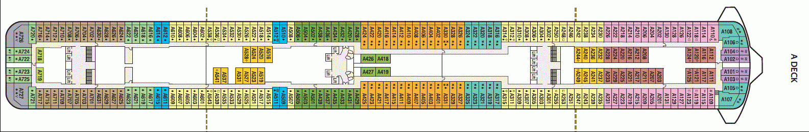 Deckplan A Deck – Britannia